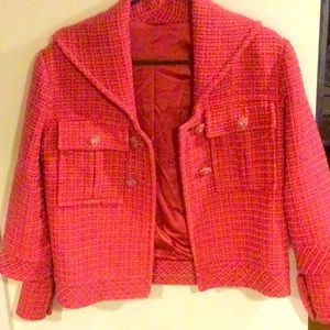 Woman’s pink summer outfit